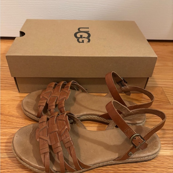 UGG Shoes - UGG Women's Tan Strappy Sandals Size 5